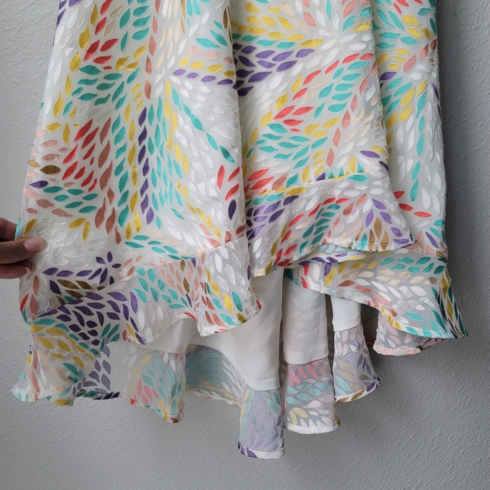 Multicolor Patterned Women's Dress - Picture 4 of 8